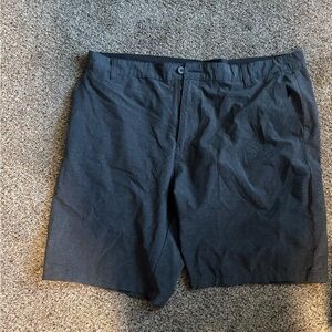Burnside Dark Gray Charcoal Flat Front Shorts